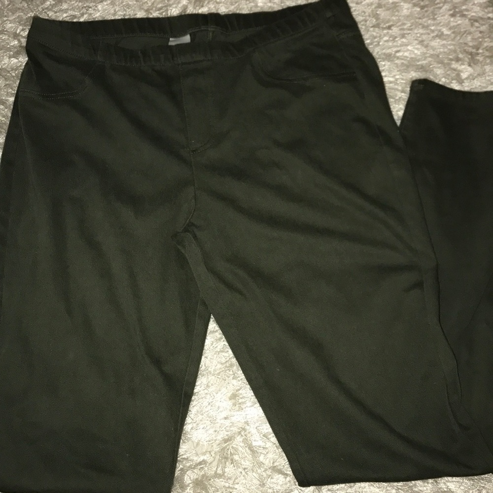 Olive green jeggings